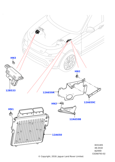 LR106733 - Land Rover Module-Engine Control