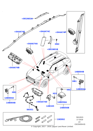 LR056449 - Land Rover Module - Air Bag