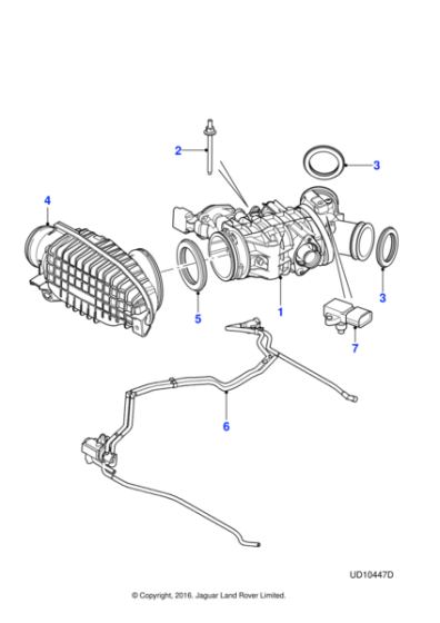 JD61643 - Jaguar Throttle body gasket