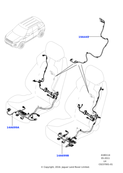 LR033434 - Land Rover Wire