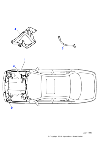 C2C28574 - Jaguar Bumper harness