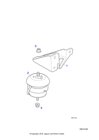 C2C31216 - Jaguar Engine mounting