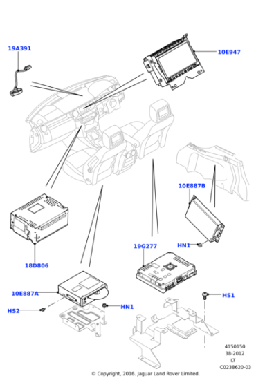 LR030734 - Land Rover Screen