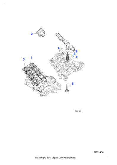 NCA2505AA - Jaguar Exhaust camshaft