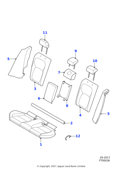 T2H36966QKW - Jaguar Squab cover