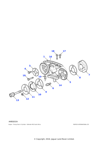 1738470 - Land Rover Sprocket-camshaft