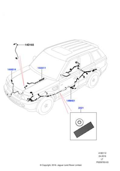 LR030512 - Land Rover Wire