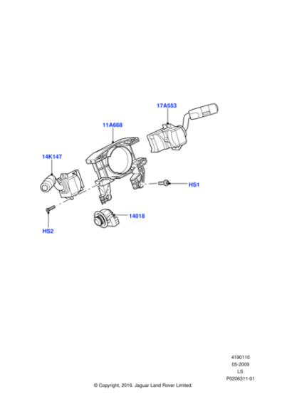 LR029684 - Land Rover Switch