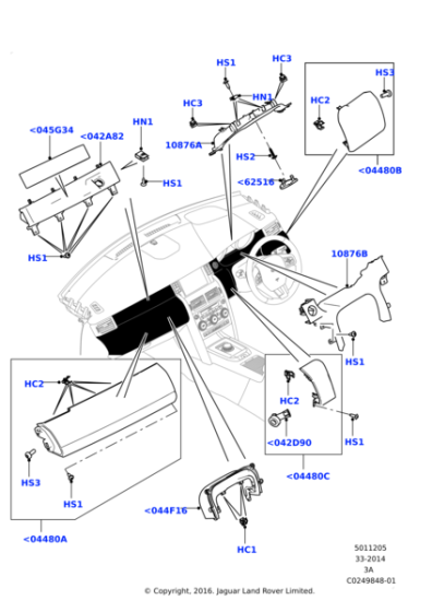 LR059600 - Land Rover Moulding - Instrument Panel