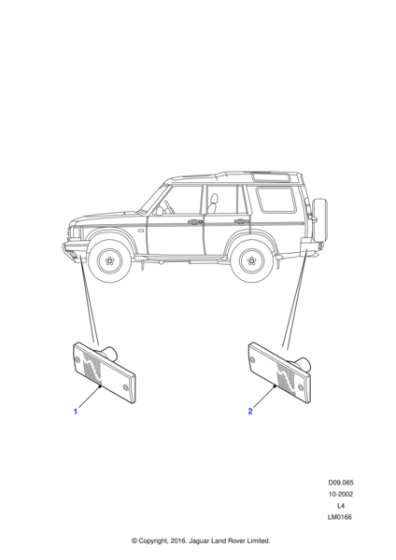 LR081954 - Land Rover Lamp - Side Marker