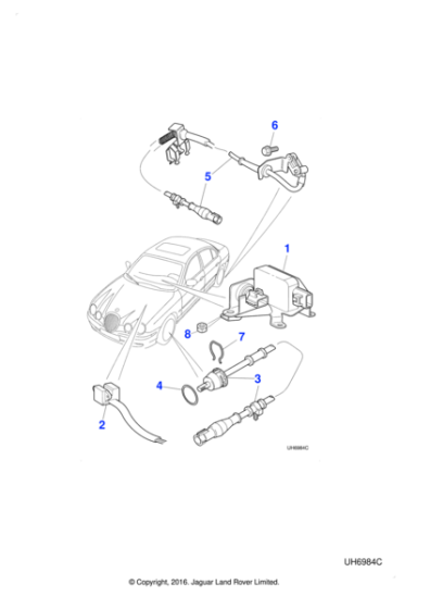 XR815522 - Jaguar Wheel speed sensor