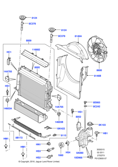 PGK500093 - Land Rover Shroud - Fan