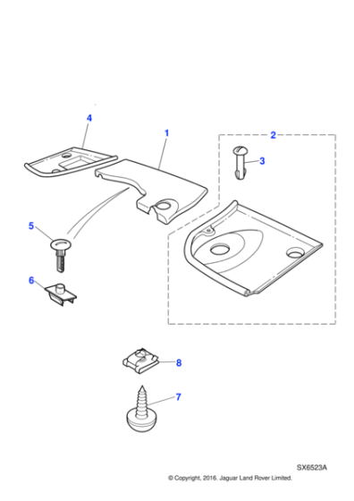 NNC3984AC - Jaguar Bulkhead cover