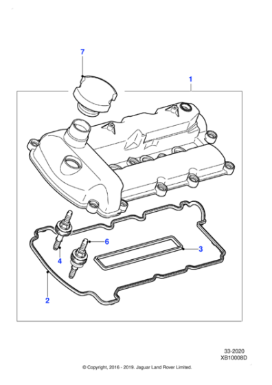 C2S48786 - Jaguar Camshaft cover