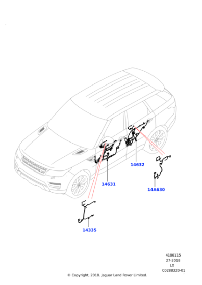 LR120016 - Land Rover Wiring