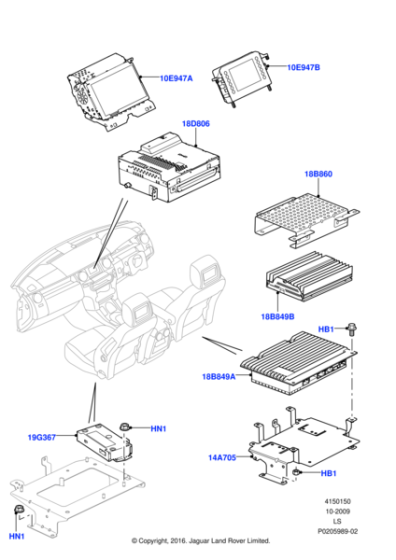 LR032870 - Land Rover Screen