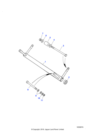 WD110061L - Land Rover Washer-plain-thin