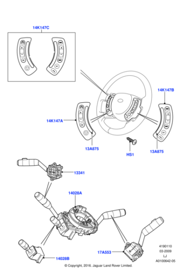 YUB500650 - Land Rover Switch