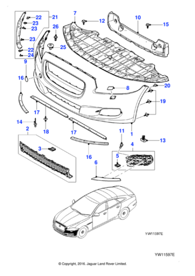 C2C39520 - Jaguar Bracket mounting