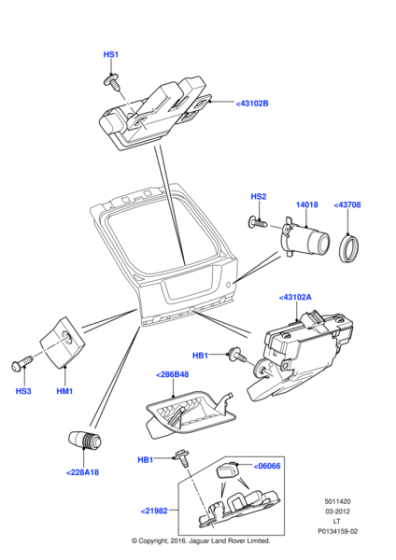 FQR500130 - Land Rover Latch - Tailgate