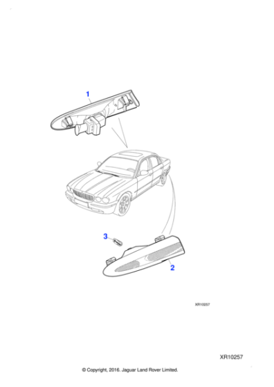 C2C2050 - Jaguar Side marker/reflex lamp