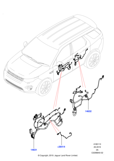 LR137116 - Land Rover Wiring