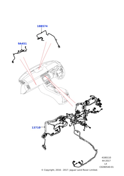 LR103278 - Land Rover Wiring