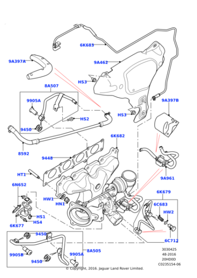 LR041258 - Land Rover Hose