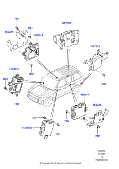 LR016963 - Land Rover Bracket