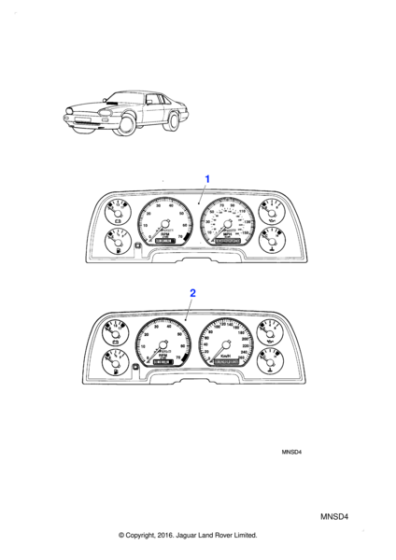 SPD1125 - Jaguar Instrument pack