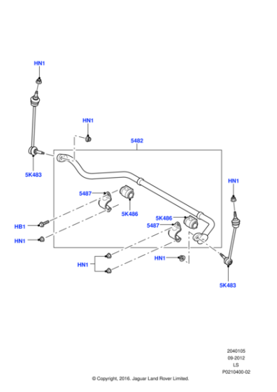 LR015528 - Land Rover Bar - Stabilizer