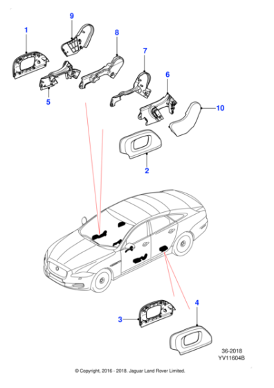 C2C39968APJ - Jaguar Mechanism cover