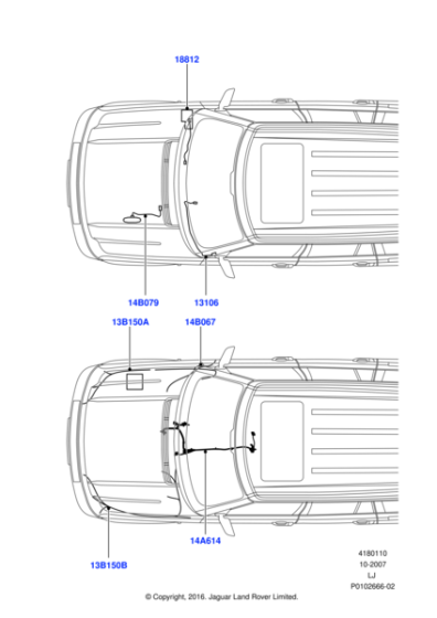 YMQ000900 - Land Rover Wire - Headlamp