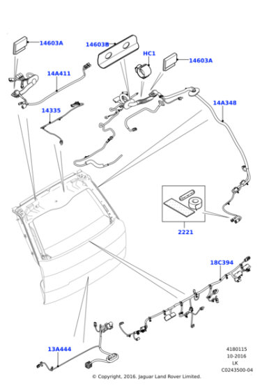 LR054022 - Land Rover Wiring