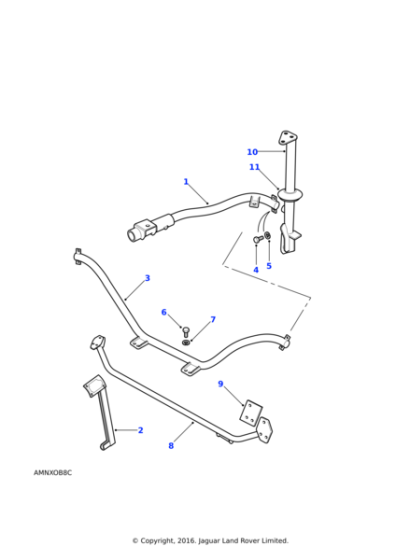 2943364 - Land Rover Support-roll cage