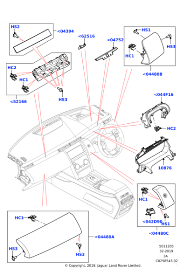 LR127595 - Land Rover Moulding - Instrument Panel