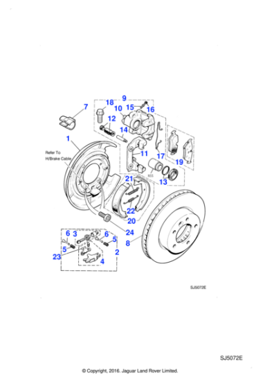 MXD2712AA - Jaguar Brake caliper