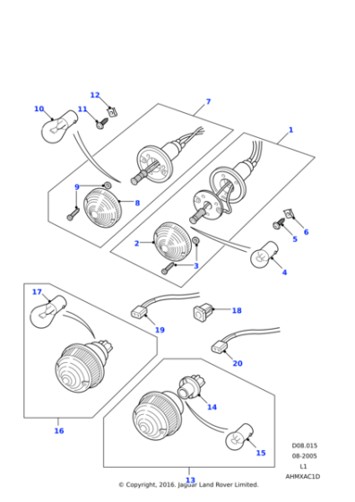 608004 - Land Rover Screw-washer