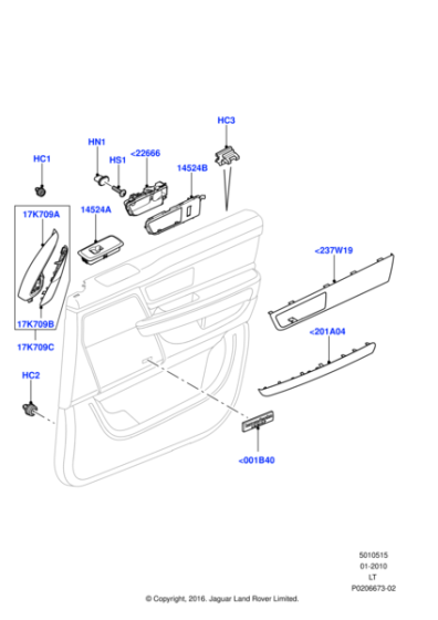 LR031948 - Land Rover Clip