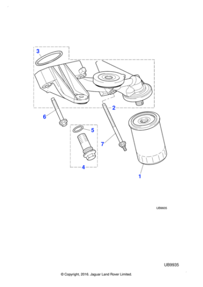 XR858593 - Jaguar Oil filter