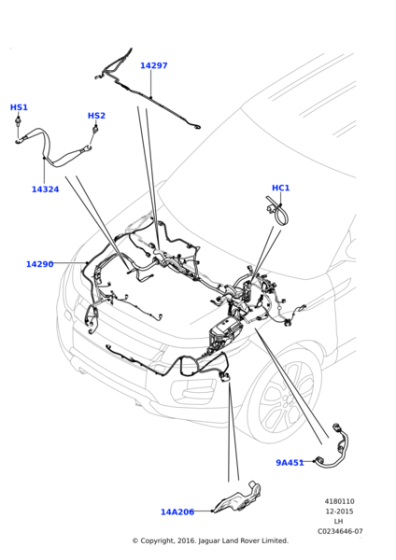 LR046391 - Land Rover Wire