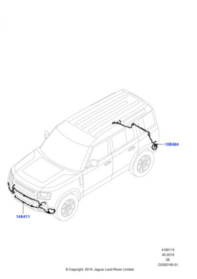 LR136738 - Land Rover Wire