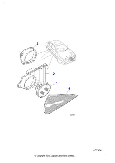 XR81537 - Jaguar Door loudspeaker