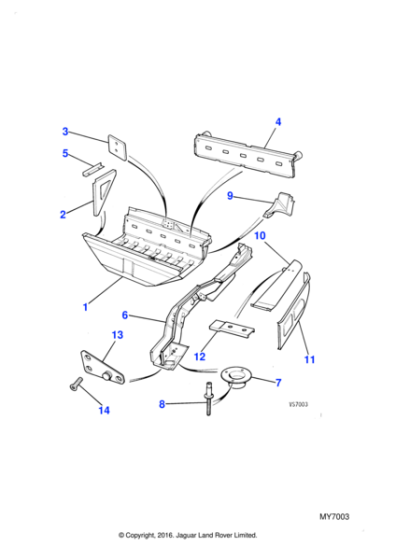 RTC1587 - Jaguar Battery angle support