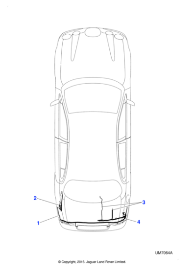 XR822126 - Jaguar Bumper harness