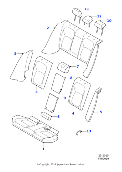 T2H14484QNL - Jaguar Squab cover