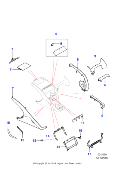 T2R26650XPN - Jaguar Grab handle