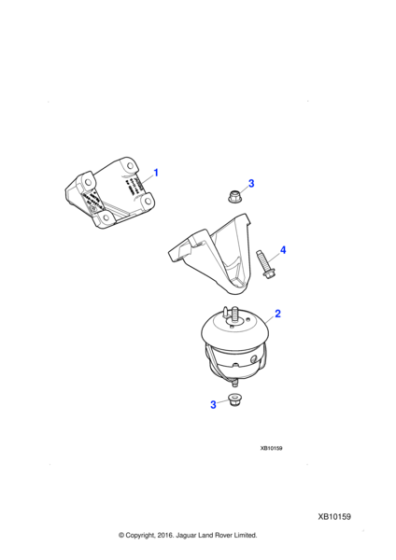 C2C31128 - Jaguar Engine mounting