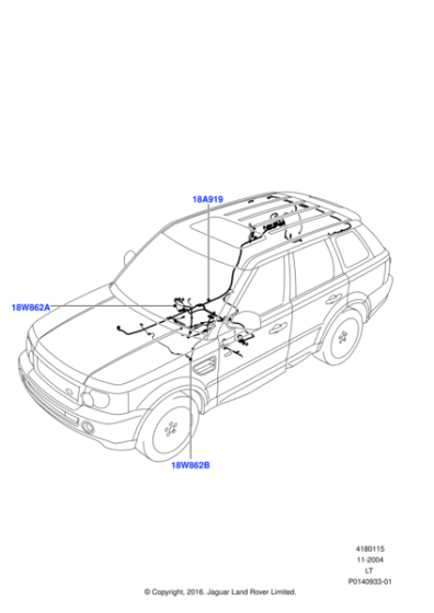 LR015220 - Land Rover Wiring