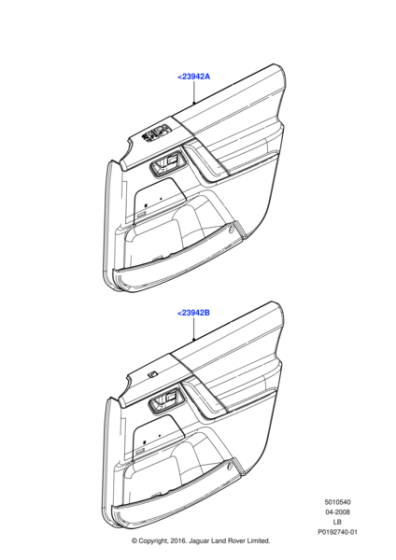 LR029054 - Land Rover Panel - Door Trim